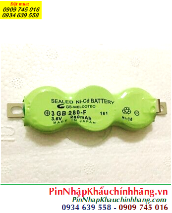 Pin GB280H-3F 3.6V 280mAh, Pin nuôi nguồn PLC GB280H-3F 3.6V 280mAh Nickel Metal Hydride